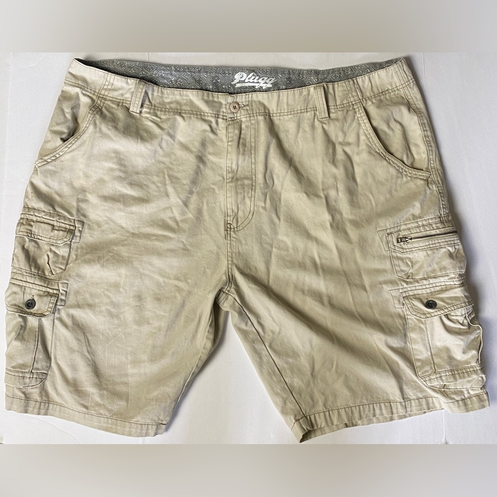 Plugg Men’s Cargo Pure Cotton Shorts Size 48